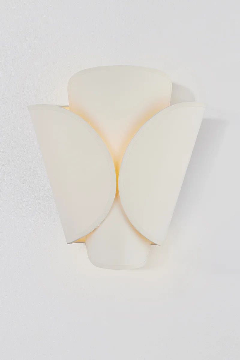 Hudson Valley 9201 Savoie 1-lt 12" Tall Wall Sconce - Off White