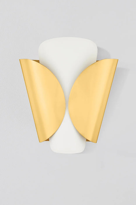 Hudson Valley 9201 Savoie 1-lt 12" Tall Wall Sconce - Aged Brass