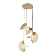 Kuzco CH65127 Scorpio 3-lt 27" LED Chandelier - Metallic Brass