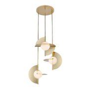 Kuzco CH65127 Scorpio 3-lt 27" LED Chandelier - Metallic Brass