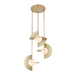 Kuzco CH65127 Scorpio 3-lt 27" LED Chandelier - Metallic Brass