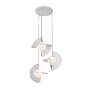 Kuzco CH65127 Scorpio 3-lt 27" LED Chandelier - Polished Nickel