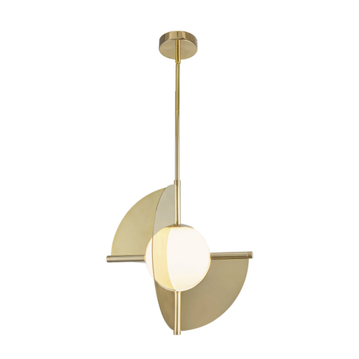 Kuzco PD65116 Scorpio 1-lt 17" LED Pendant - Metallic Brass