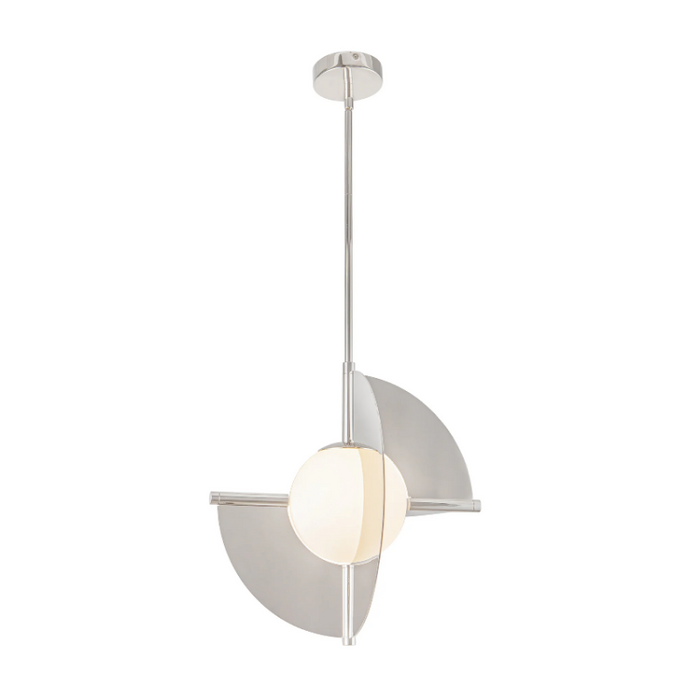 Kuzco PD65116 Scorpio 1-lt 17" LED Pendant - Polished Nickel