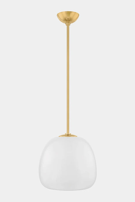 Hudson Valley 3015 Scranton 1-lt 15" LED Pendant - Aged Brass