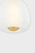 Hudson Valley 3015 Scranton 1-lt 15" LED Pendant - Aged Brass