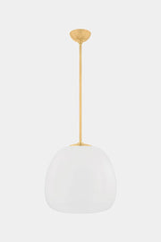 Hudson Valley 3019 Scranton 1-lt 19" LED Pendant - Aged Brass
