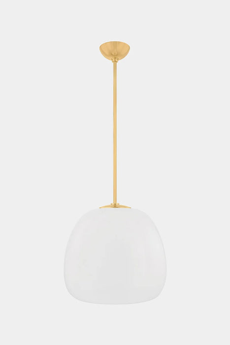 Hudson Valley 3019 Scranton 1-lt 19" LED Pendant - Aged Brass