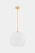 Hudson Valley 3019 Scranton 1-lt 19" LED Pendant - Aged Brass