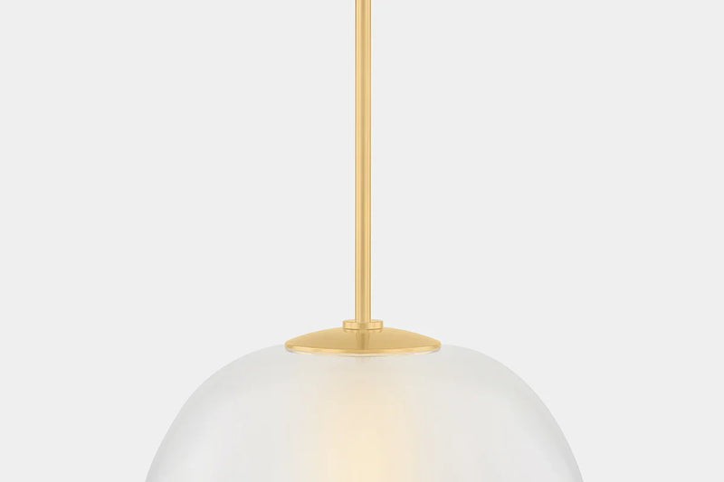 Hudson Valley 3019 Scranton 1-lt 19" LED Pendant - Aged Brass