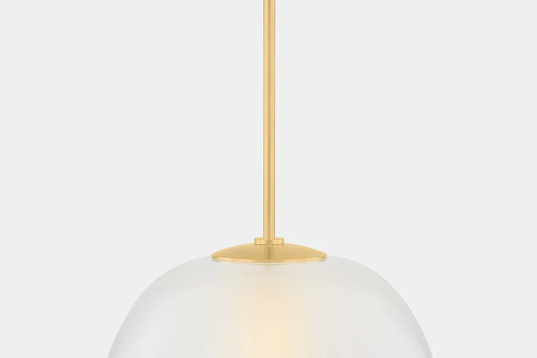 Hudson Valley 3019 Scranton 1-lt 19" LED Pendant - Aged Brass