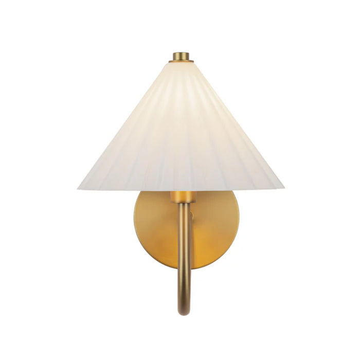 Alora Mood WV451808 Serena 1-lt 8" LED Wall/Vanity Light - Aged Gold