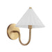 Alora Mood WV451808 Serena 1-lt 8" LED Wall/Vanity Light - Aged Gold