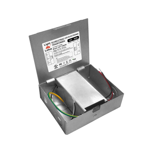 Lotus ETF12060TDJ 60W 12V Class 2 Dimmable Mini Electronic Transformer in Junction Box