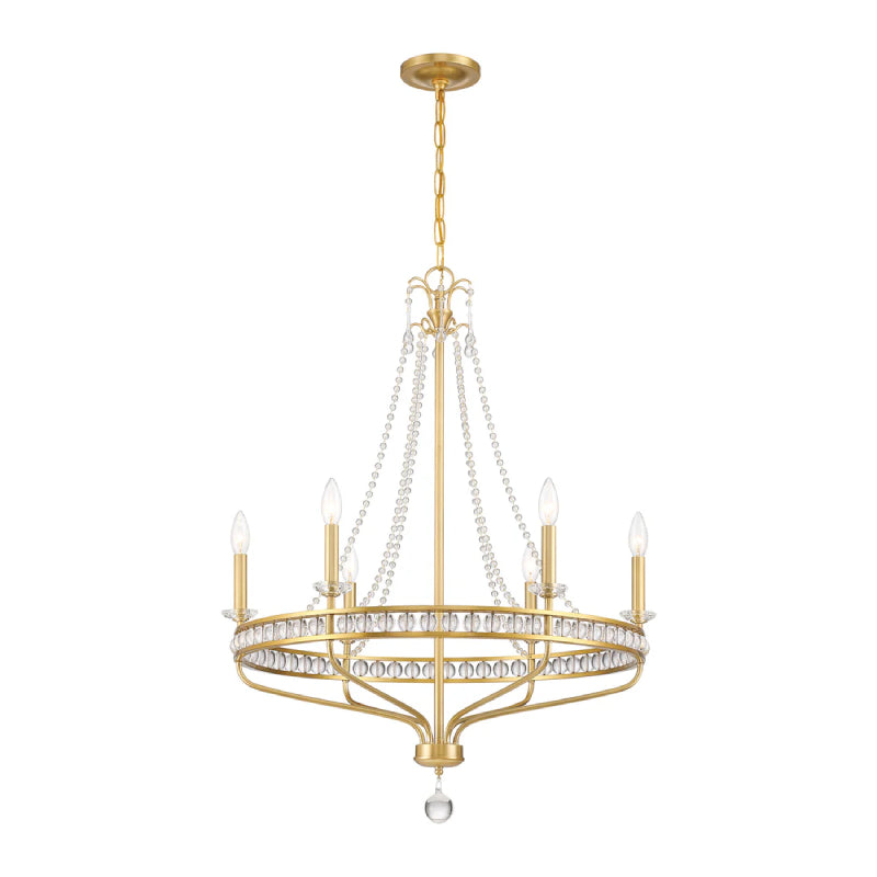 Crystorama SEV-1806 Seville 6-lt 28" Chandelier