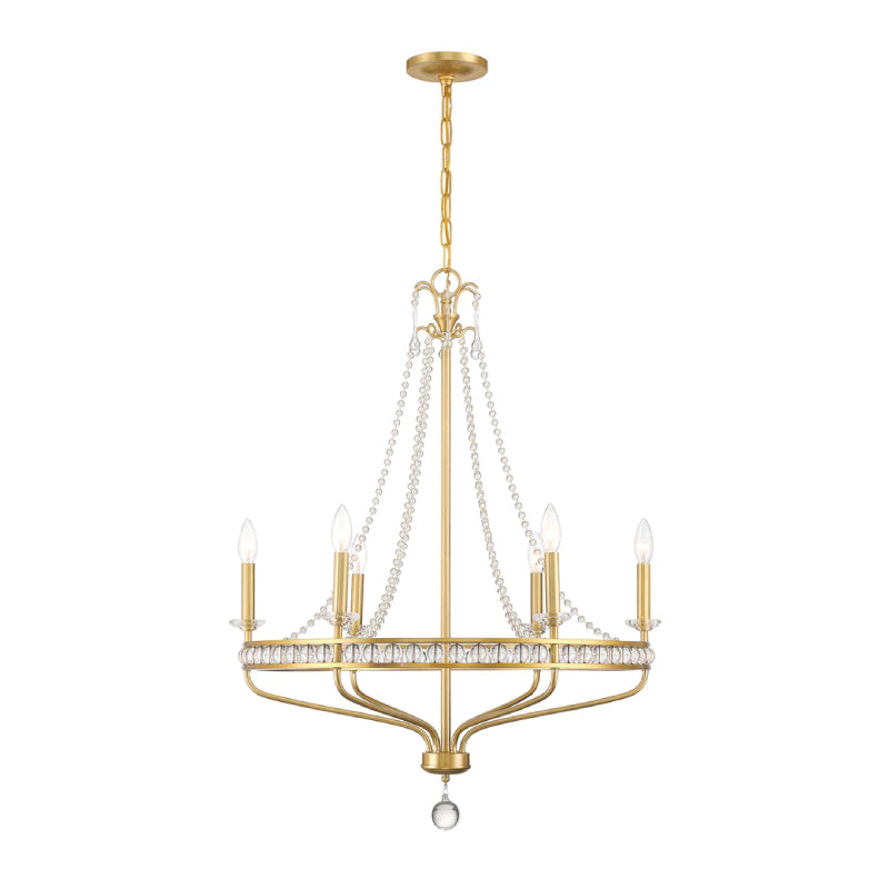Crystorama SEV-1806 Seville 6-lt 28" Chandelier