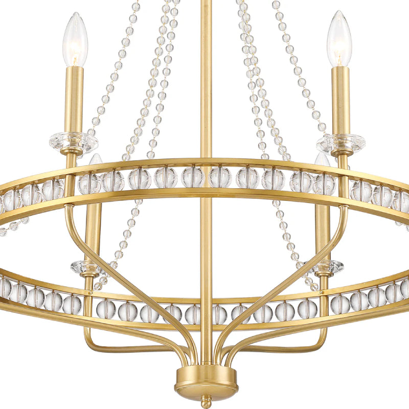 Crystorama SEV-1806 Seville 6-lt 28" Chandelier