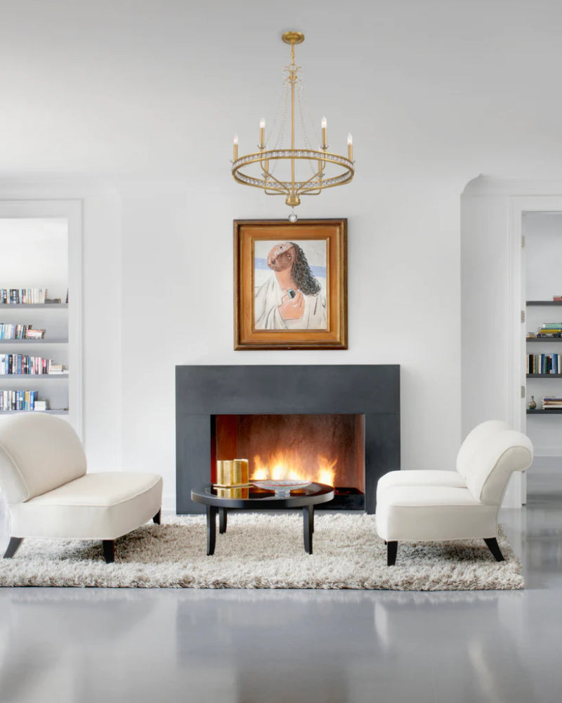 Crystorama SEV-1806 Seville 6-lt 28" Chandelier