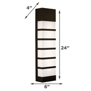 AFX SEW0624LAJUD State 1-lt 24" Tall LED Outdoor Wall Sconce