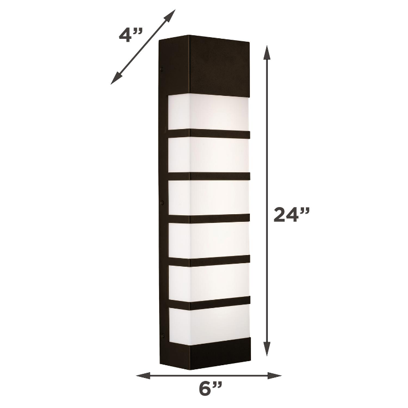 AFX SEW0624LAJUD State 1-lt 24" Tall LED Outdoor Wall Sconce