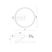 Kuzco SF27716-3WCCT-UNV Roda 1-lt 16" LED Flush Mount, CCT Selectable