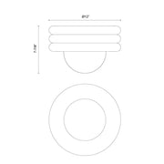 Alora Mood SF426012 Harvey 1-lt 12" Semi-Flush Mount