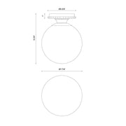 Alora Mood SF430108 Otis 1-lt 8" Semi-Flush Mount