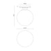 Alora Mood SF430108 Otis 1-lt 8" Semi-Flush Mount