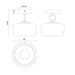 Alora Mood SF443308-UNV Leota 1-lt 8" LED Semi-Flush Mount