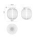 Alora Mood SF579107 Cherise 1-lt 7" Semi-Flush Mount