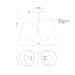 Kuzco SF58814 Keiko 2-lt 14" Semi Flush