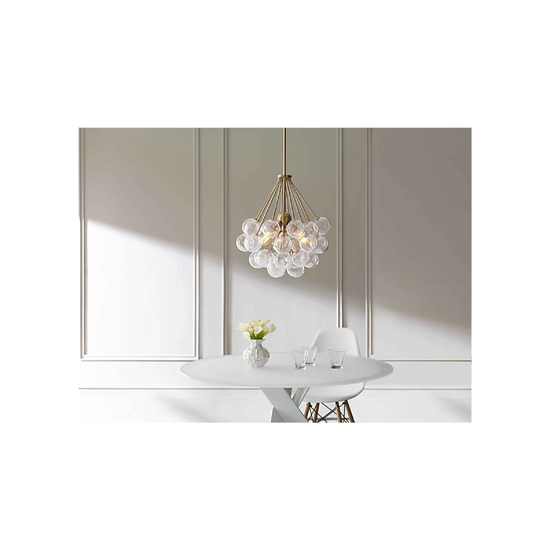 Visual Comfort 6514303 Bronzeville 3-lt 22" Chandelier - Satin Brass