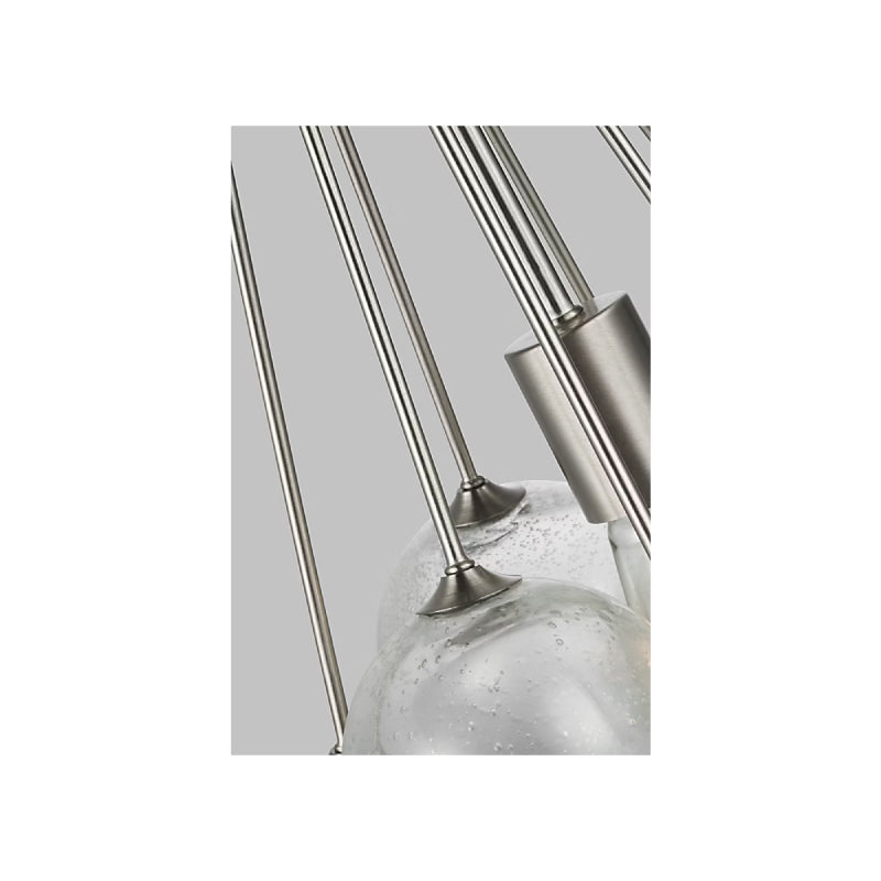 Visual Comfort 6514301 Bronzeville 1-lt 14" Chandelier - Brushed Nickel
