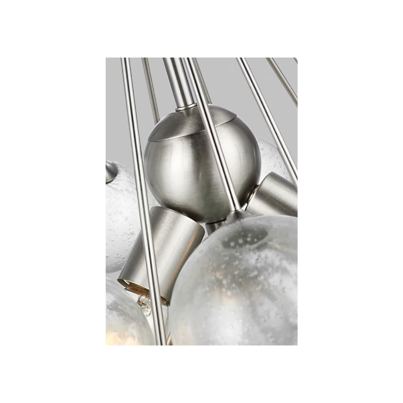 Visual Comfort 6514303 Bronzeville 3-lt 22" Chandelier - Brushed Nickel