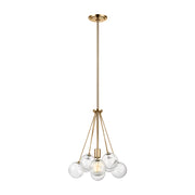 Visual Comfort 6514301 Bronzeville 1-lt 14" Chandelier - Satin Brass