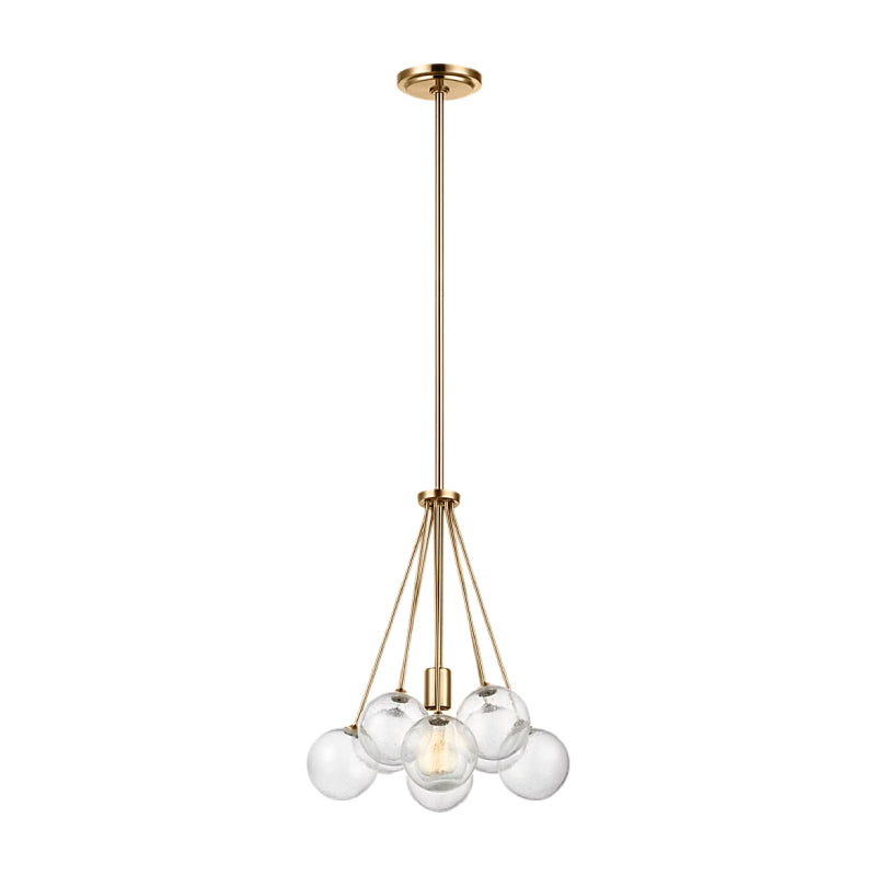 Visual Comfort 6514301 Bronzeville 1-lt 14" Chandelier - Satin Brass