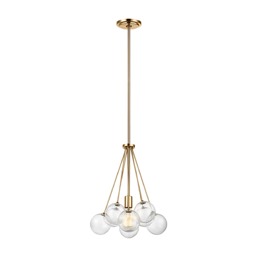 Visual Comfort 6514301 Bronzeville 1-lt 14" Chandelier - Satin Brass