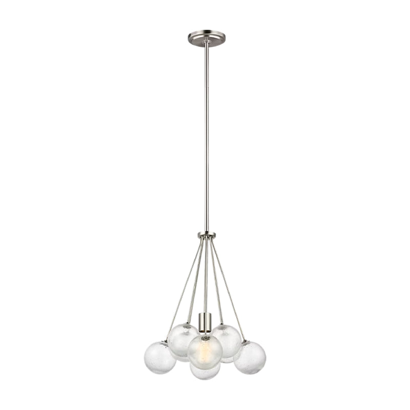 Visual Comfort 6514301 Bronzeville 1-lt 14" Chandelier - Brushed Nickel