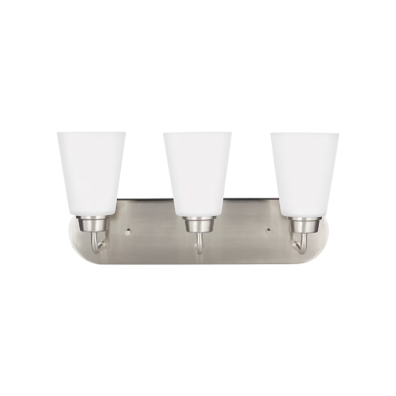 Generation 4415203 Kerrville 3-lt 18" Wall/Bath Sconce - Brushed Nickel