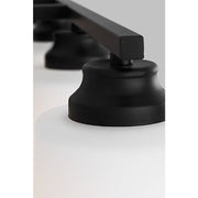 Generation 4420904 Vinton 4-lt 29" Wall/Bath Light - Midnight Black