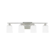 Generation 4420904 Vinton 4-lt 29" Wall/Bath Light - Brushed Nickel