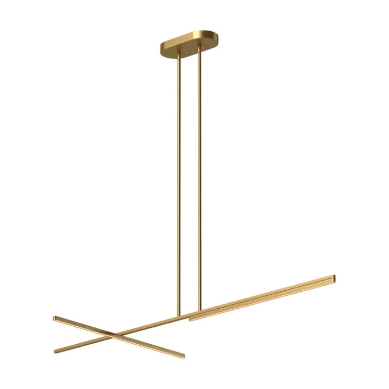 Kuzco LP28760-UNV-010 Shift 60" LED Linear Pendant, 120-277V - Brushed Gold