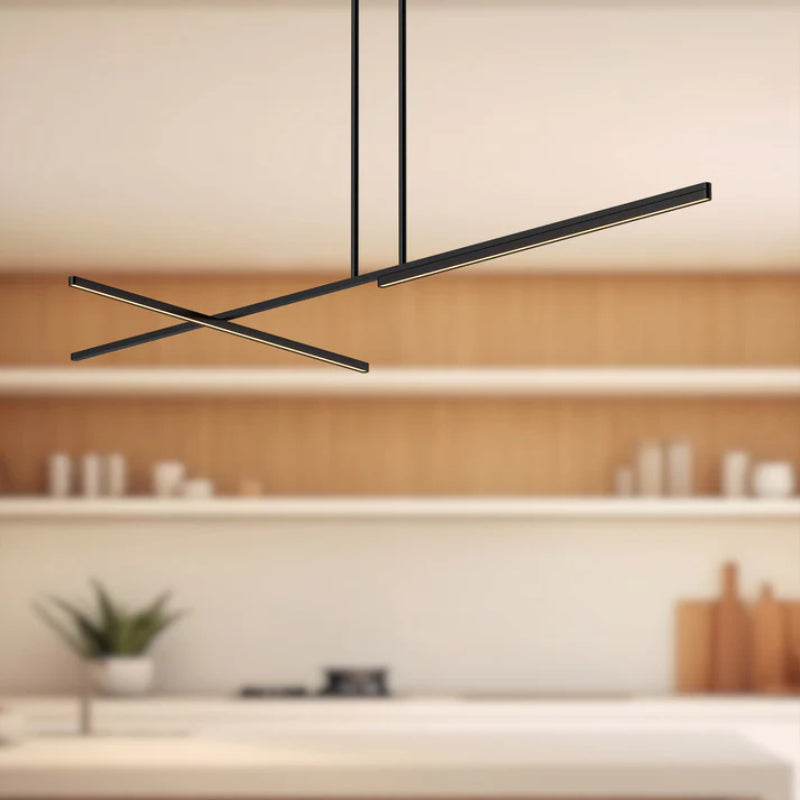 Kuzco LP28760-UNV-010 Shift 60" LED Linear Pendant, 120-277V - Black