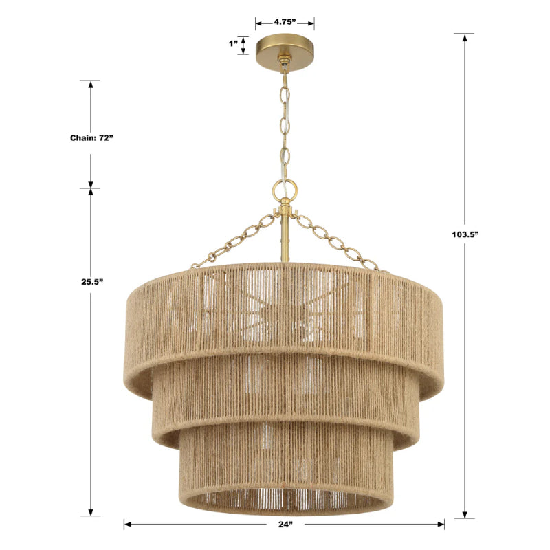 Crystorama SHY-10907 Shyla 10-lt 24" Chandelier