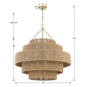 Crystorama SHY-10909 Shyla 20-lt 32" Chandelier