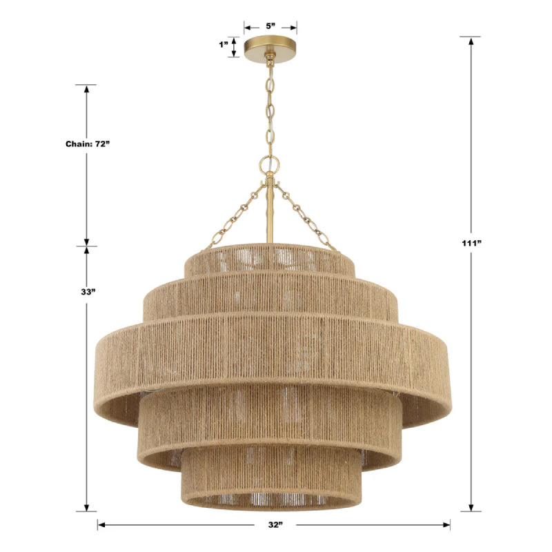 Crystorama SHY-10909 Shyla 20-lt 32" Chandelier