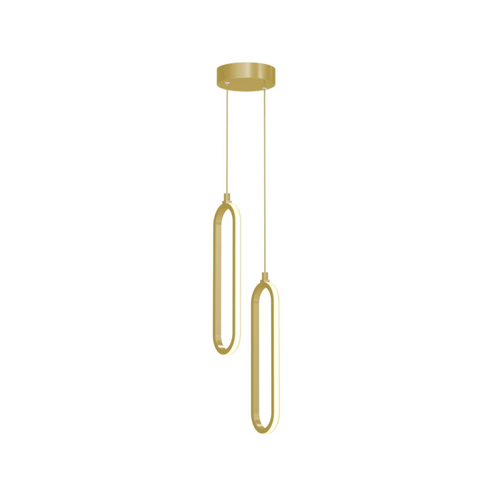 AFX SIEP12LAJD1 SIEP Series Sienna 2-lt 5" LED Multi Pendant