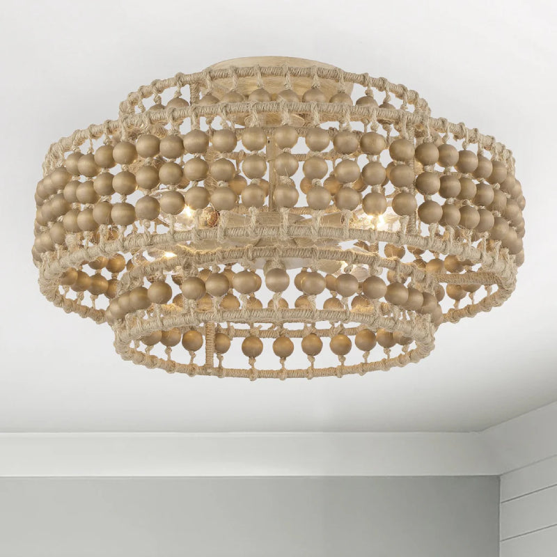 Crystorama SIL-B6003-CEILING Silas 4-lt 16" Semi Flush Mount