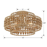 Crystorama SIL-B6003-CEILING Silas 4-lt 16" Semi Flush Mount