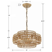 Crystorama SIL-B6003 Silas 4-lt 16" Chandelier